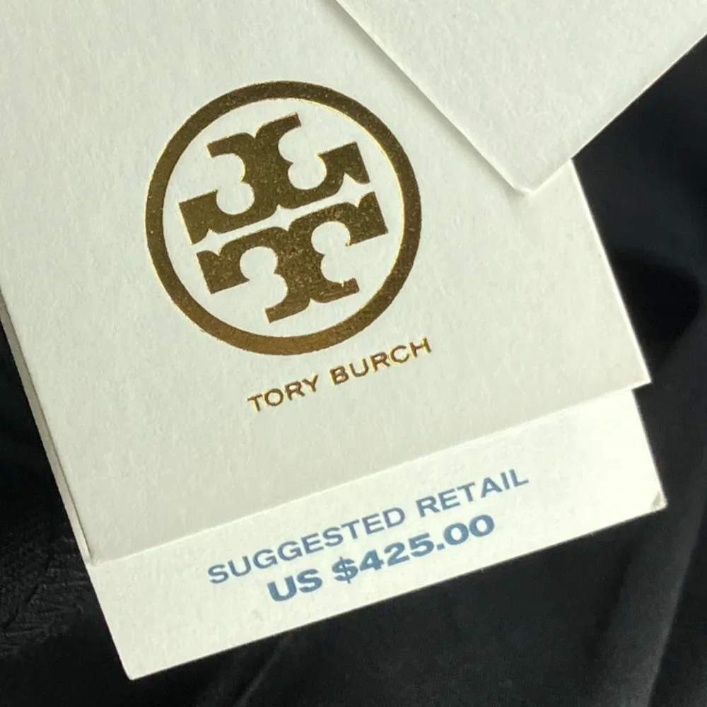 New Tory Burch Size 2‎ Deandra Mock Two Piece Metallic Tweed Shift Dress $425